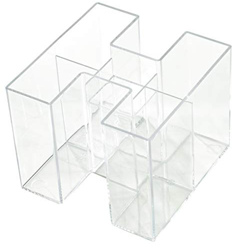 HAN Pot à crayons BRAVO - un véritable accroche-regard : tendance, brillant et extensible, avec 5 compartiments, cristal, 17455-23
