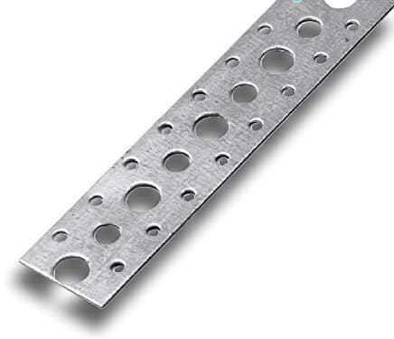 K-TECH-PRO Lochband Montagelochband Montageband Nagelband 17mm 10m auf Rolle Länge 25 m