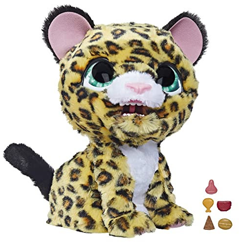 furReal Lil' Wilds, Lolly der Leopard, elektronisches animatronisches Plüschtier mit über 40 Geräuschen und Reaktionen, ab 4 Jahren