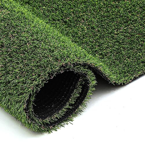 Ileading Alfombra de césped artificial para exteriores, 4 x 6 pies, alfombra de césped artificial realista para perros, césped artificial natural, césped sintético para patio, jardín, balcón, parque