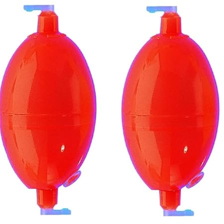 blntackle76 Set 2 Wasserkugeln rot, gelb, klar oval 8,15, & 30 Gramm, Blase wasserkugel Ei + gratis Petri Aufkleber