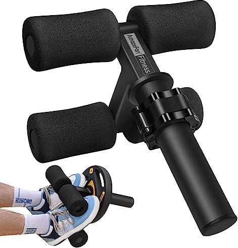 AmazeFan Tib Bar, Tibialis Trainer Leg Workout, Knees Over Toes Tibia Dorsi Calf Machine for Strength Training Calves/Shins/Ankles and Ripping Lower Leg Muscles, Fit 2 Weight Plates and All Shoe Size