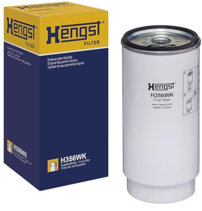 HENGST - Kraftstofffilter H356WK - Hochwertiger Kraftstoff-Anschraubfilter für KFZ - Entfernt Staub und Schmutz aus Otto- oder Dieselmotoren - Schützt das Einspritzsystem | H356WK, Kraftstofffilter