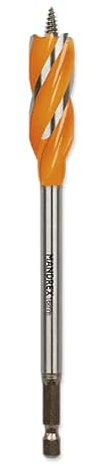 Mandrex | Holzspiralbohrer PowerXBit, Spiralnut-Holzbohrer für Weich- & Hartholz, Zubehör für Bohrmaschinen | Ø 14 mm