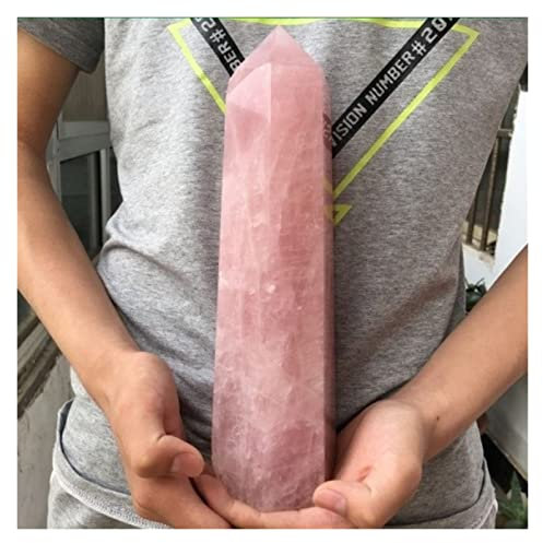 CZAOINCU Cristal Natural en Bruto 500 g Roca Natural Rosa Cuarzo Rosa Punto de Varita de Cristal Inicio Colecciones