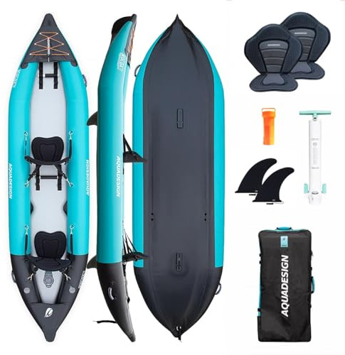 Campsup AQUADESIGN aufblasbares Kajak Schlauchkajak | Technologie: Drop-Stitch