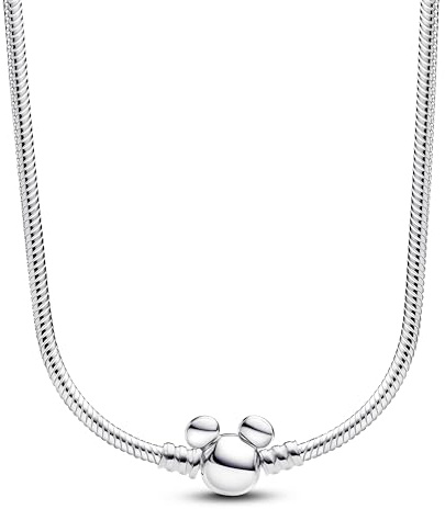 PANDORA Timeless Funkelnde Schleife Halskette aus Sterling Silber mit vergoldeter Metalllegierung