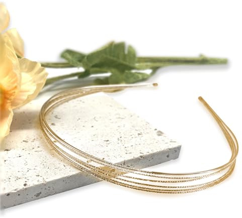 SJUIEO Diadema de metal para mujer, multicapa, fina, plateada, accesorio de moda, antideslizante, ajustable, adecuado para el día a día, para el lavado, fiesta (extra ancha)