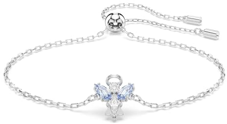 Swarovski Magic Mjukt armband, Blå, Blank rodium