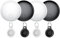 Air Tracker Tag-4 Pack, Item Finder Works with Find My App (iOS Only), Luggage Tracker for Bags, Keys, Wallets, Replaceable Batteries Last 1 Year, 100dB Loud Beep, IP67 Waterproof with Holder Keychain