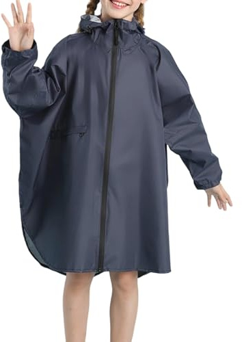 Regencape Kinder Transparent Jungen Mädchen - Wind-Und Wandern Regencape Regenjacke Atmungsaktiv Für Wasserdicht Regenmäntel Regenschutz Regenmantel Und Größe Regenbekleidung Reisen Mädchen Unisex