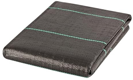 Générique 2m x 5m Membrane Anti-Mauvaises Herbes Résistante Tissu de Barrière pour Jardin, Couverture de Sol, Plates-Bandes surélevées et Allées