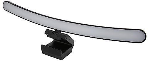 Lazmin112 Lampada per Monitor Curvo per Computer, Colori a Temperatura Calda e Fredda, Barra Luminosa per Monitor con Interruttore a Sfioramento, Protezione per gli Occhi