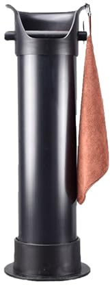 Contenedor De Basura De Pie, Contenedor De Basura For Café Expreso, Gran Capacidad De 8,6 L, Con 25 Bolsas De Basura Y Toallero, For Uso Doméstico Y Comercial(Black)