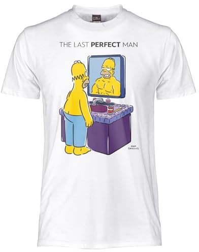 Sabor srl The Simpsons - Last Perfect Man - Camiseta para hombre, camiseta oficial de algodón, camiseta de ajuste regular para hombre, mujer y niño