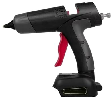 Batteridriven limpistol for 18V-21V Inkluderar inte batteri Digital justerbar temperatur Trådlös for gör-det-själv-reparation Varmlimpistol(Black)
