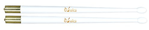 Gonalca Percusion 2021 - Baqueta tambor gala blanca par, color blanco