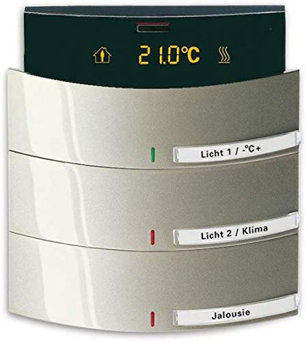 Busch-Jaeger Bedienelement 3/6-fach 6321/38-79 m.IR RTR,Champ met Busch-Installationsbus KNX Bussystem-Raumtemperaturregler 4011395201367