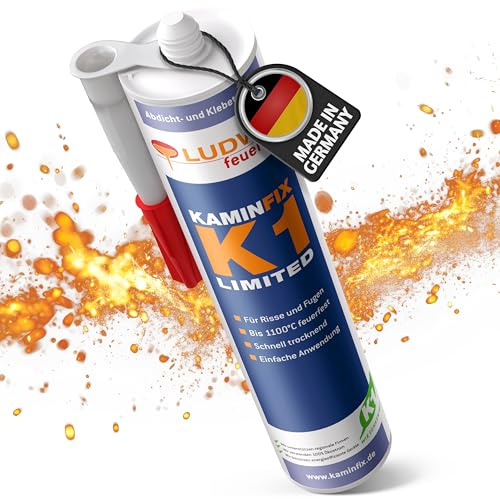Feuerfester Schamottkleber, Kleber zur Kaminreparatur, Schamottekleber, Ofenkleber, hitzebeständig bis min.1000°C. Klebt auch feuerfeste Bauteile