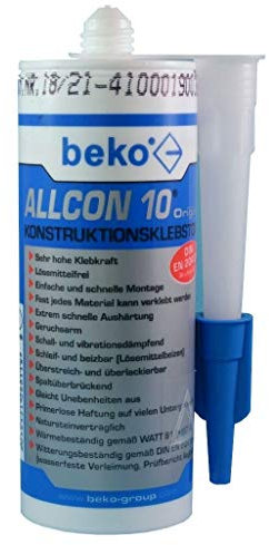 TIBU beko ALLCON 10 Original Konstruktionsklebstoff 150ml / 220 g Kartusche