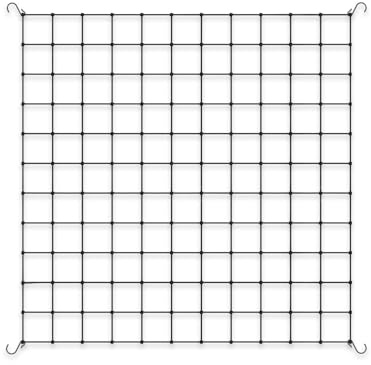 AC Infinity Grow Tent Trellis Netting 120x120cm, Heavy-Duty Elastic Plant | Net with Steel Hooks, Flexible Hydroponics Support for Grow Tents, Gardening, and Horticulture, 4x4'