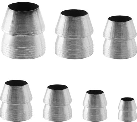 Biaungdo 7 Pcs Safety Round Handle Wedges Hammer Handle, Concial Handle Metal Wedges, Mauls Handle Wedge Kit for Hammer Axe Claw Sledge Handle(0.31, 0.39, 0.47, 0.55, 0.63, 0.71, 0.78)