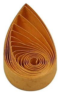 ODETOJOY Quilling-Papierstreifen, 10 mm, Rot, Schwarz, Gelb, Rosa, Grün, Lila, Weiß, zum Basteln, Stern, Origami-Papier, Quilling-Zubehör, Streifen, 1 cm, 120 Stück, 54 cm (Bernstein)