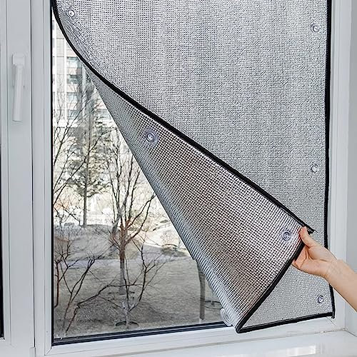 UV-Schutz Reflektierende Fensterfolie,Wärmeisolierung Sonnenschutzfolie,Selbstklebend Rückstandslose Sichtschutzfolie,Verdunkelungsfolie für Zuhause,Büro,Badezimmer,6 mm Dicke (100x260cm/39x102)