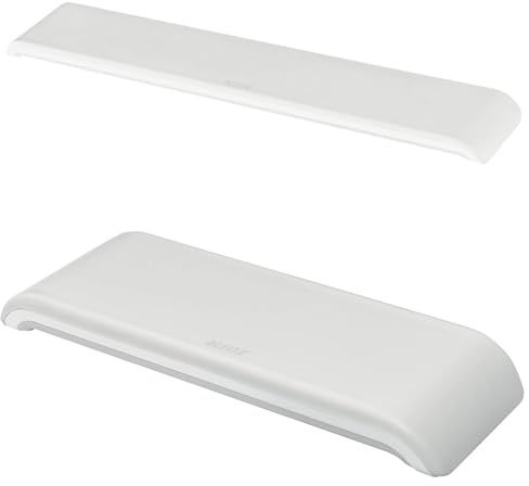 Leitz Set Verstellbare Handgelenkauflage für Tastaturen und Maus - Schaumstoffgepolsterte Handgelenkstützen für Rechts- & Linkshänder - Full-Size Schreibtisch Handgelenkauflage