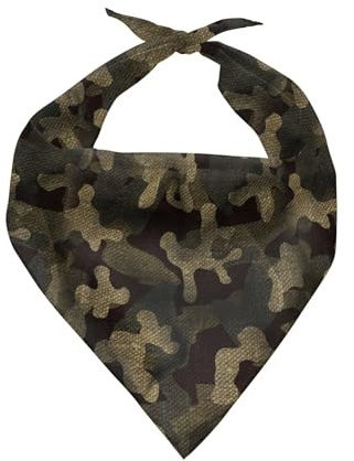KEIAHUAN Hundehalstuch, Armee-Hundehalstuch, wendbar, verstellbar, Haustier-Halstuch, Welpen, Bandana, Dreieck-Lätzchen für Jungen, Geschenk, Größe S