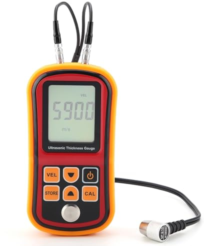 Strumento di Misura del Metallo Calibro di Spessore Ad Ultrasuoni Monitor di Prova Larghezza Acciaio 1.2-220mm Calibro di velocità del Suono in Acciaio per Metallo