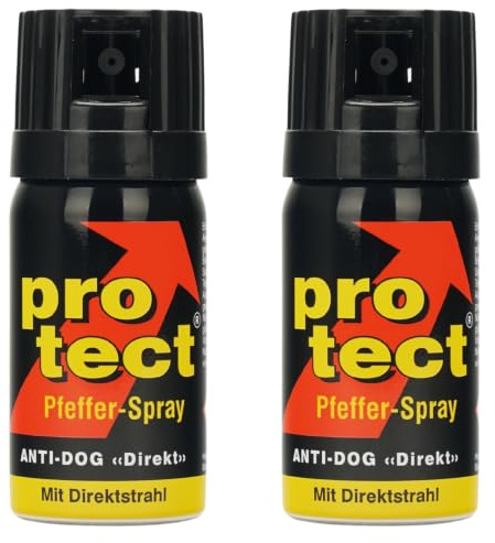 Pfefferspray PROTECT Anti-Dog Direktstrahl oder Breitstrahl 15ml 40ml 50ml 63ml