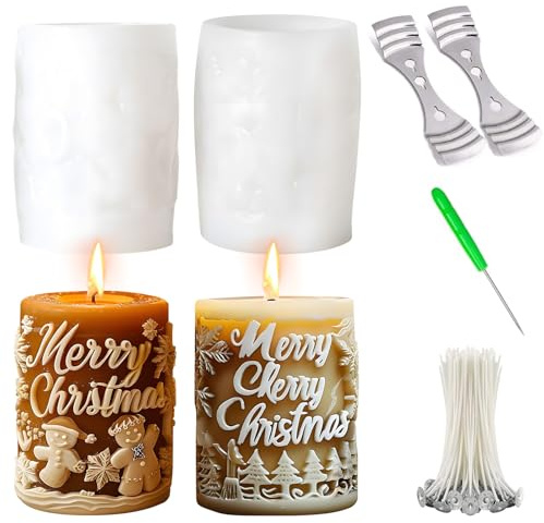 Kerzenformen Zum Gießen Kerzen Formen Silikon Weihnachten, Silikonformen Kerzen Silikonformen Gießformen Kerzen DIY Set Erwachsene Silikonform Tannenbaum Kerzengießformen Kerzen Selber Machen