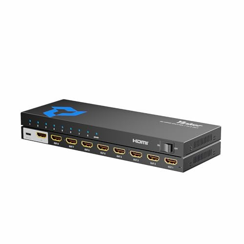 Yinker 4K HDMI Splitter 30Hz Slim Shell 1x8