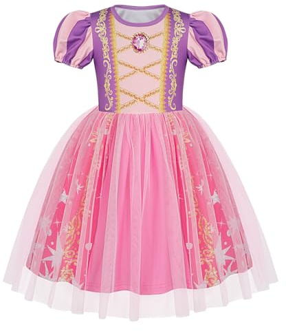 Berich Costume de princesse pour filles, robe de fête d'anniversaire, costume d'Halloween, cadeau de Noël, déguisement de princesse pour bébé