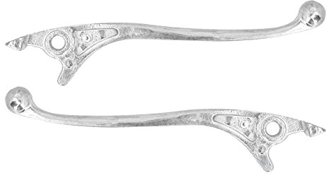 Tyenaza 1 par de palancas de Frenos, Orificio de Montaje de 0.3 Pulgadas de aleación de Aluminio Aessory Universal para Motocicleta de Motocicleta de Bicicleta ATV trapada (Plata)