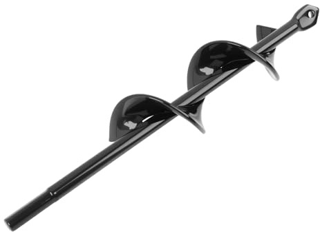 Foret Hélicoïdal de Jardinage - 4x22cm, Mèche Jardin Tarière, Forets de Jardin en Spirale, Tarière de Plantation Outil, pour Perceuse Sans Fil, Creuser des Trous Cultiver en Profondeur (4x22cm)