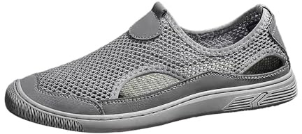Sommarskor för män, lätta ventilerande skor, herr, tygskor, nät, låga sneakers utan snörning, slip-skor, mjuk sula, promenadskor, stora storlekar, pumpskor