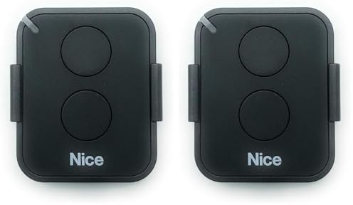 Nice - Telecomando/trasmettitore FLO2RE, 2 canali, frequenza 433,92 MHz, rolling code (Confezione da 2)