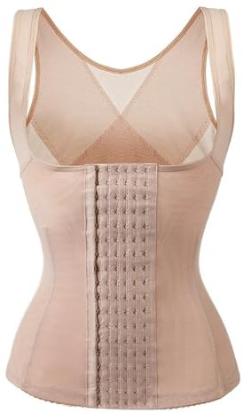 Ceinture Abdominale pour Femme Corset de Taille Post-Partum, Gaine Amincissante for Femme, for Ventre Plat pour Le Sport(Beige,L)