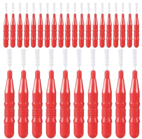 Interdentalborstar – Borstplockar | Kompakt Multifunktionell Rengörin | • 30-delade mjukborstar ABS/stålborstar. • Kompakt design för rengöring mellan tänderna. • Idealisk för vuxna och tonåringar.