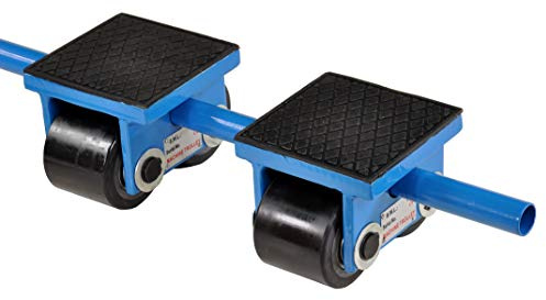 Pro-Lift-Werkzeuge 4t Panzerrollen Transportfahrwerk starr Schwerlastroller 4000kg Maschinentransport Industrieroller Schwerlastfahrwerk 2 x 2 tonnen
