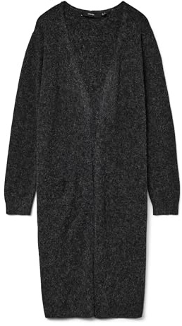 VERO MODA Knitted Cardigan VMDOFFY Knit Cardigan, Svart (svart melange), M