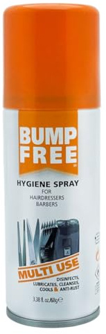 Bump Free 5-in-1 Hygiene Spray - Professional Clipper & Tool Disinfectant | Anti-Bacterial, Deodorizing, Lubricating & Rust-Free Formula for Barbers & Stylists | 100 ml | 500 ml (100 ml)