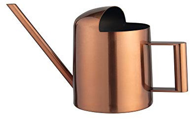 IMEEA 11oz/300ml Mini Watering Can Stainless Steel Super Tiny Water Can for Succulents Indoor Desk Office Bonsai(Copper)