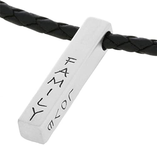 Herren Lederkette Gravur 925 Silber personalisierte Männer Kette Silberschmuck Papa Geschenk Mann Namenskette Silberbarren