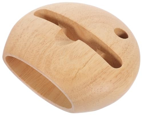 VILLCASE Holz Handyhalter Für Zuhause Klangverstärkender Telefonständer Desktop-Smartphone-Ständer Aus Holz Handgefertigt rutschfest Für Musik Lesen Und Surfen Am Schreibtisch