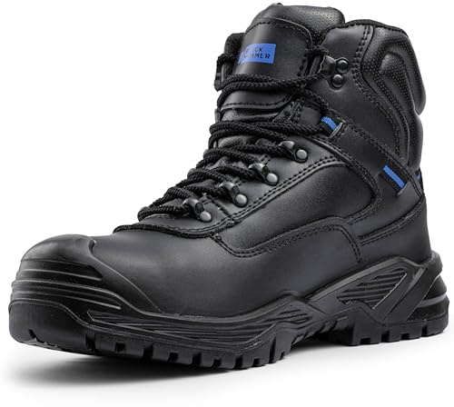 BLACK HAMMER Botas de Trabajo para Hombre - Bota con Protección Antideslizante para la Seguridad en el Trabajo 6600 (39 EU)