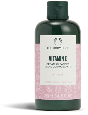 The Body Shop Vitamin E Cream (1x 250ml), Cream for Face, Hydrating Cleanser & Makeup Remover for Dry Skin, Dermatologically Tested