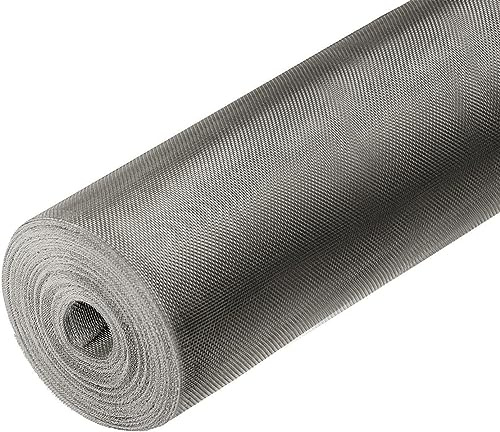 5 Meter Edelstahl Fliegengitter 120cm Breite | Maschenweite 1x1mm | Perfekt als stabiles, langlebiges Fliegengitter Insektenschutzgitter oder als Gewebe für Modellbau